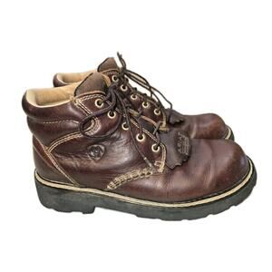 ARIAT Women's 8 B Canyon Lace-Up Brown Western Work Boots Leather